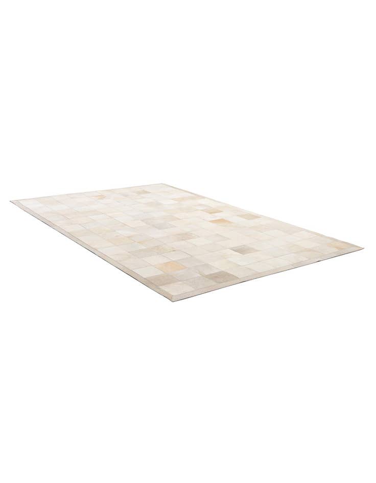 Detail image of  5' 2 x 7' 11 Cowhide - Patchwork Rug