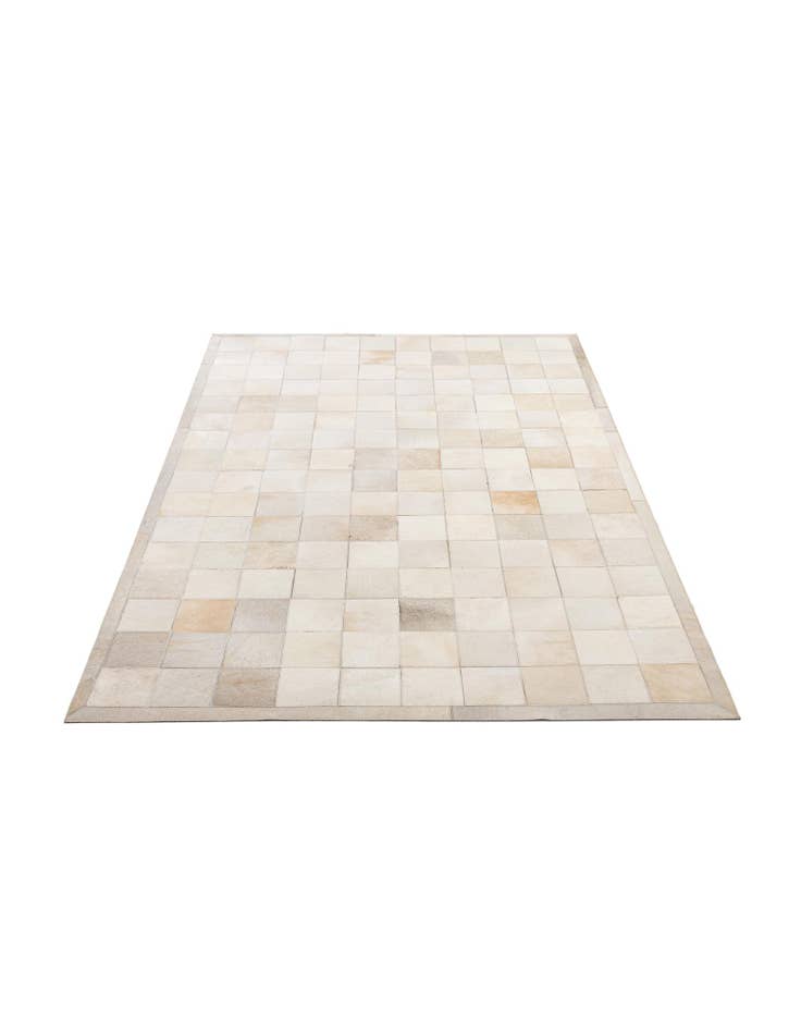 Detail image of  5' 2 x 7' 11 Cowhide - Patchwork Rug