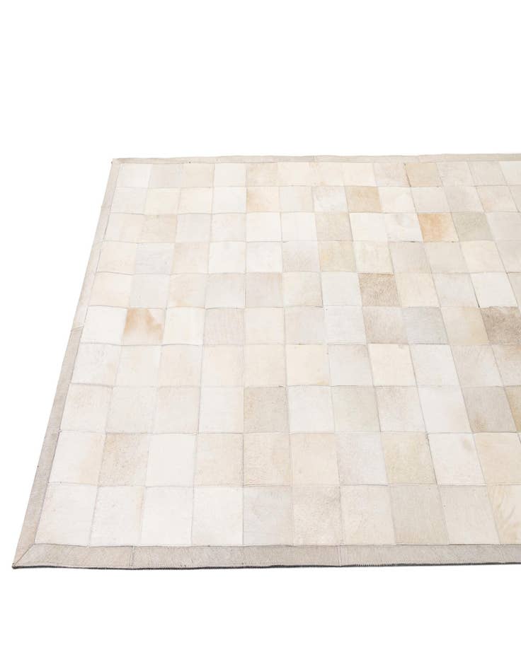 Detail image of  5' 2 x 7' 11 Cowhide - Patchwork Rug