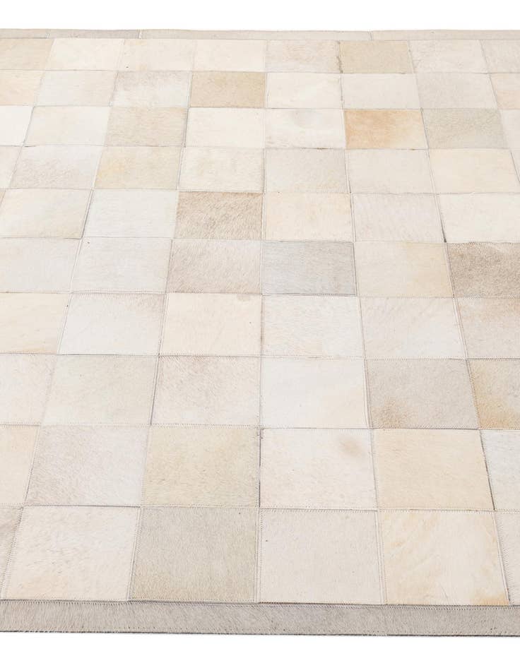 Detail image of  5' 2 x 7' 11 Cowhide - Patchwork Rug