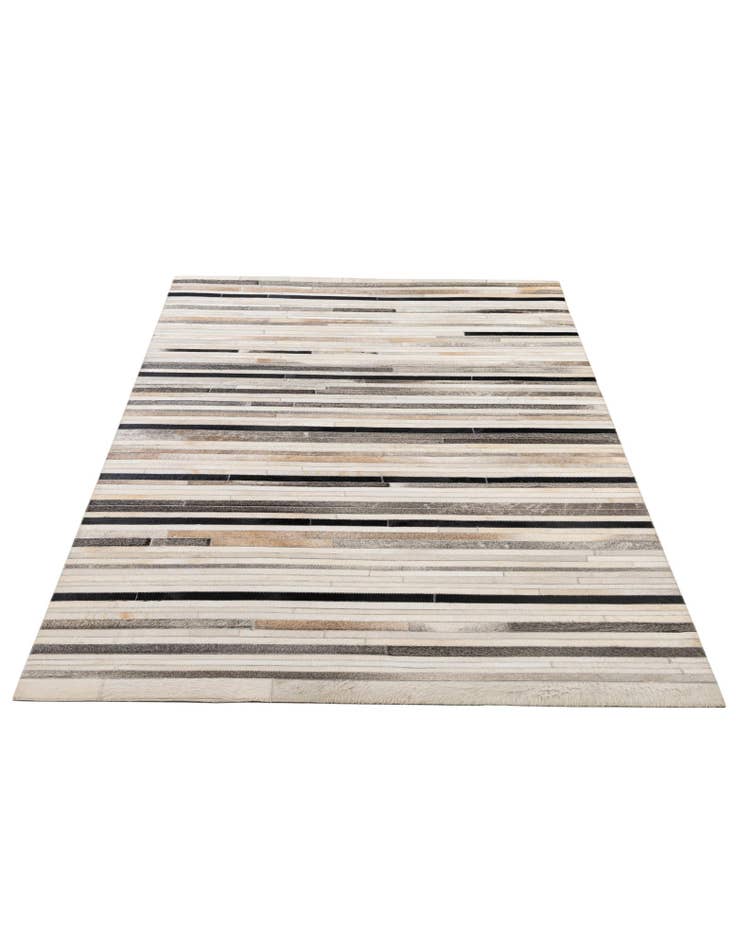 Detail image of  5' 1 x 8' 1 Cowhide - Patchwork Rug