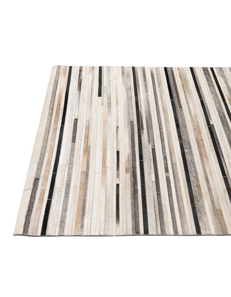 Detail image of  5' 1 x 8' 1 Cowhide - Patchwork Rug