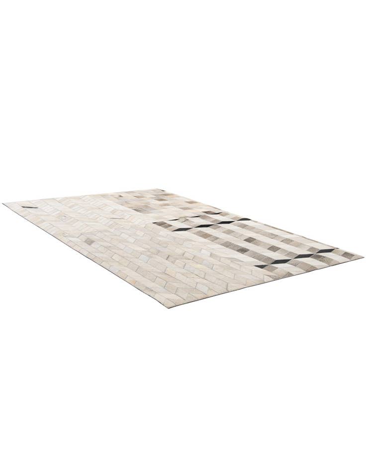 Detail image of  5' 1 x 8' 1 Cowhide - Patchwork Rug