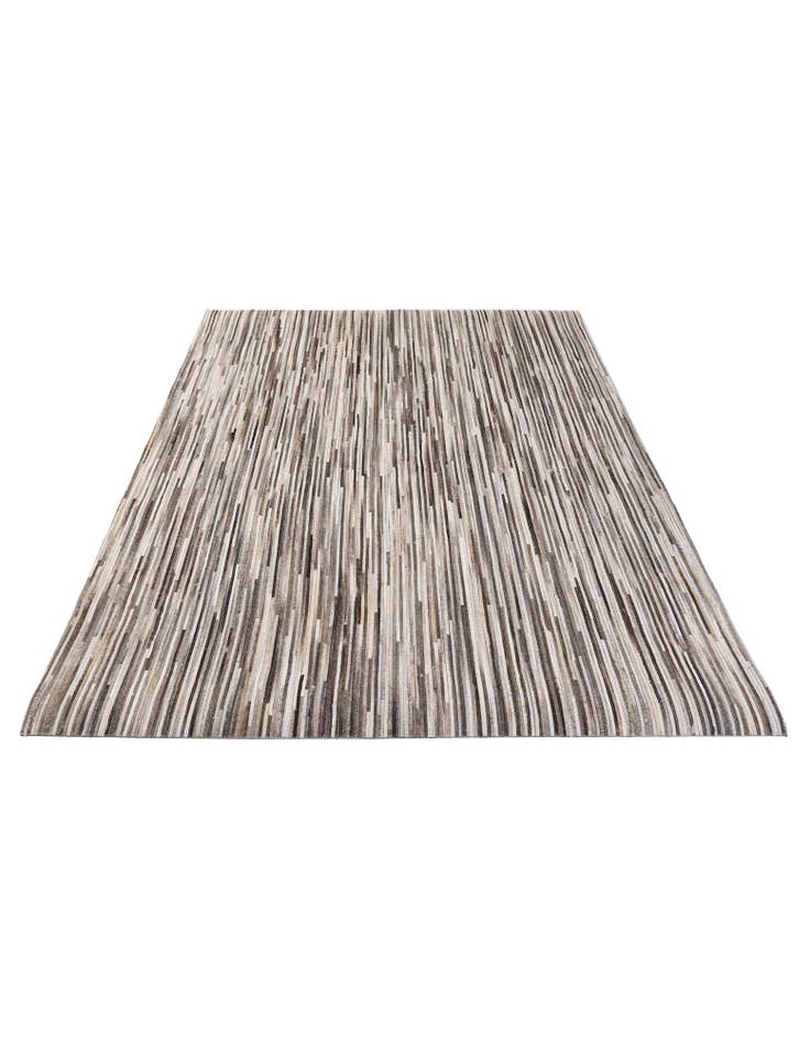 Detail image of  5' 1 x 7' 11 Cowhide - Patchwork Rug