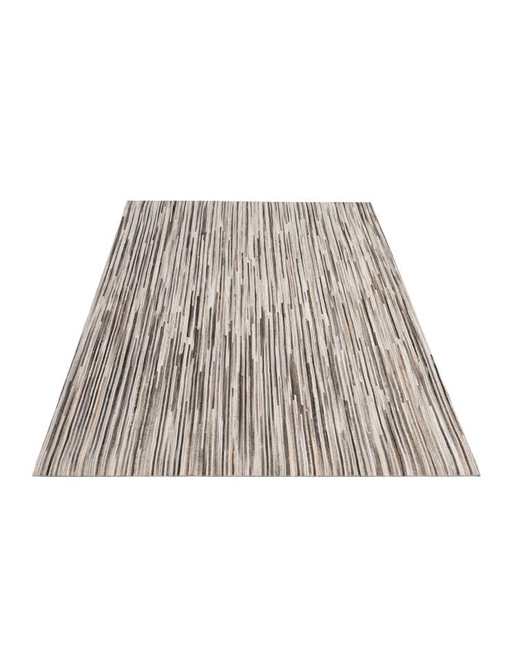 Detail image of  5' 2 x 8' Cowhide - Patchwork Rug