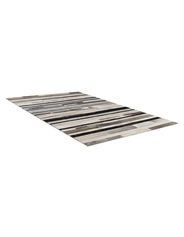 Detail image of  5' 1 x 8' 1 Cowhide - Patchwork Rug