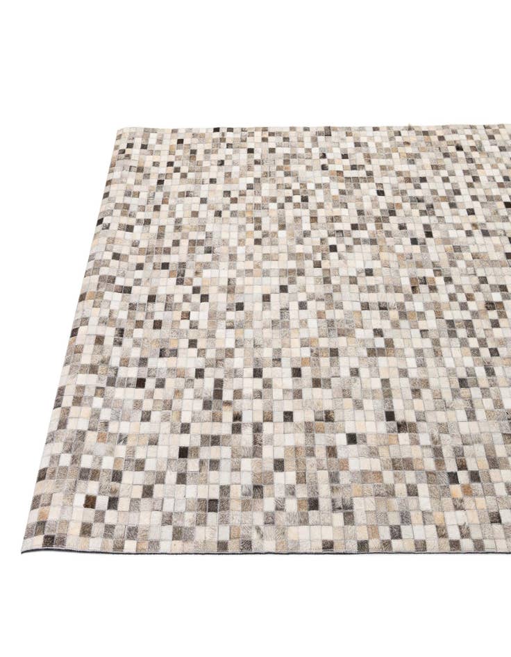 Detail image of  5' 1 x 8' Cowhide - Patchwork Rug