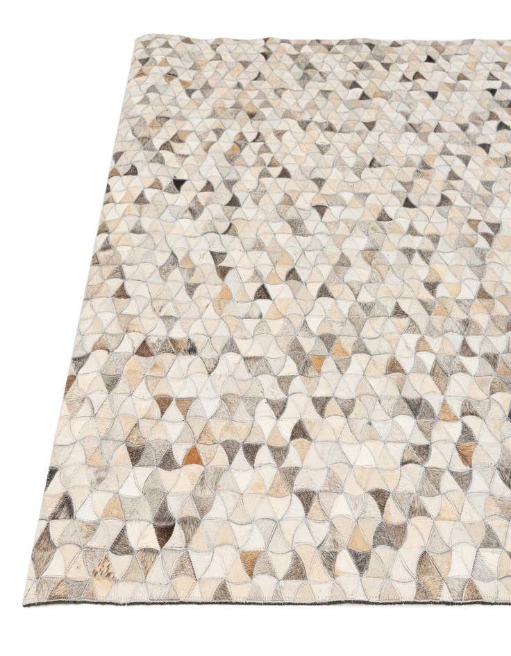 Detail image of  4' 11 x 7' 11 Cowhide - Patchwork Rug