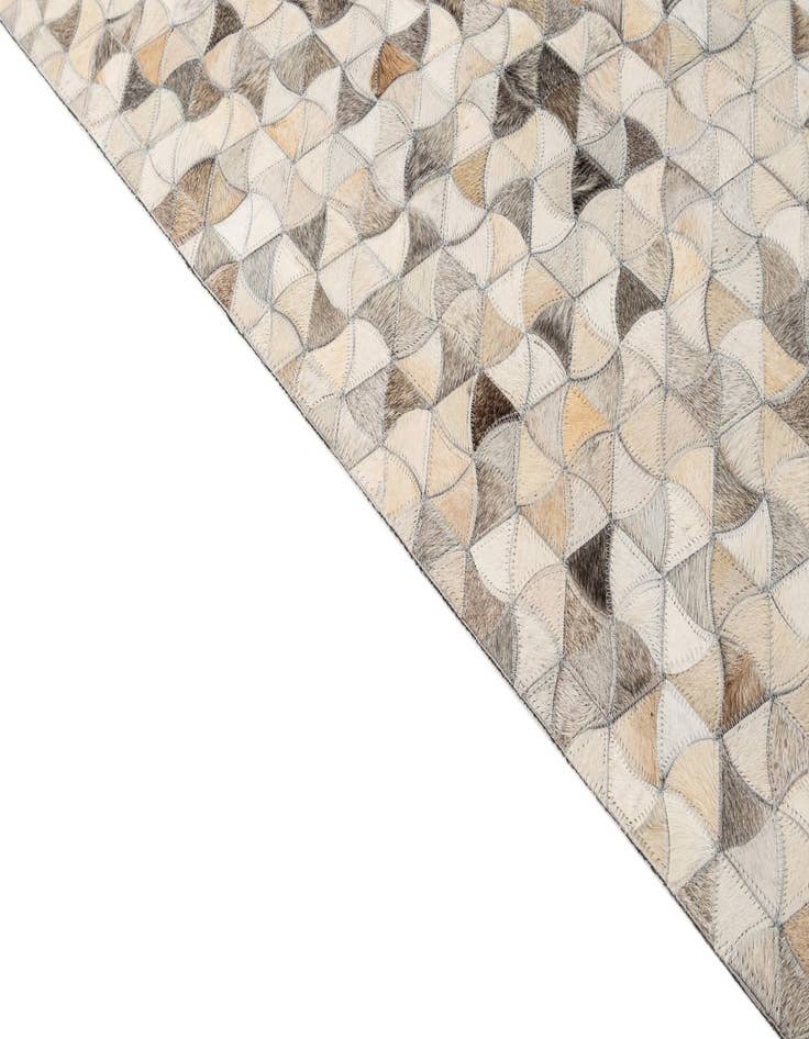 Detail image of  4' 11 x 7' 11 Cowhide - Patchwork Rug