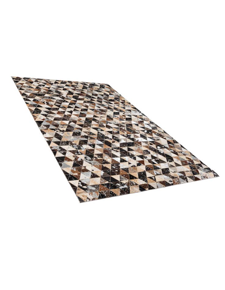 Detail image of  4' 11 x 8' Cowhide - Patchwork Rug