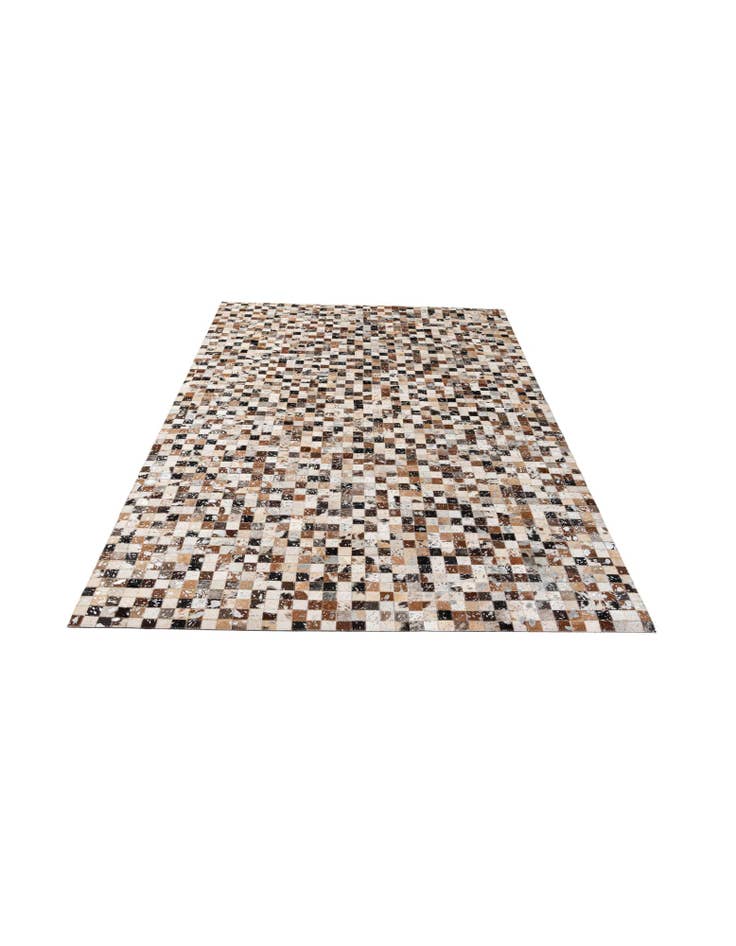 Detail image of  5' x 8' Cowhide - Patchwork Rug