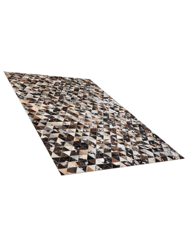 Detail image of  4' 11 x 8' Cowhide - Patchwork Rug