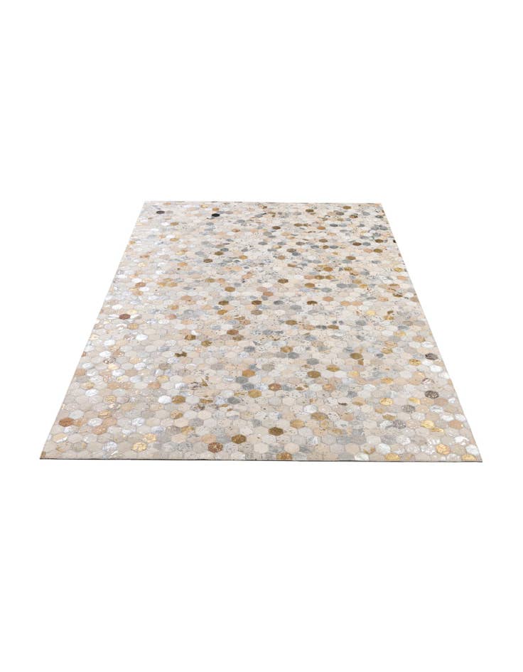 Detail image of  5' x 7' 11 Cowhide - Patchwork Rug