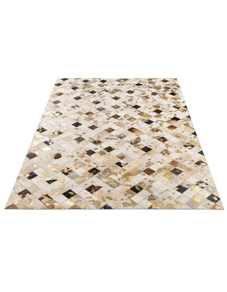 Detail image of  5' x 7' 10 Cowhide - Patchwork Rug