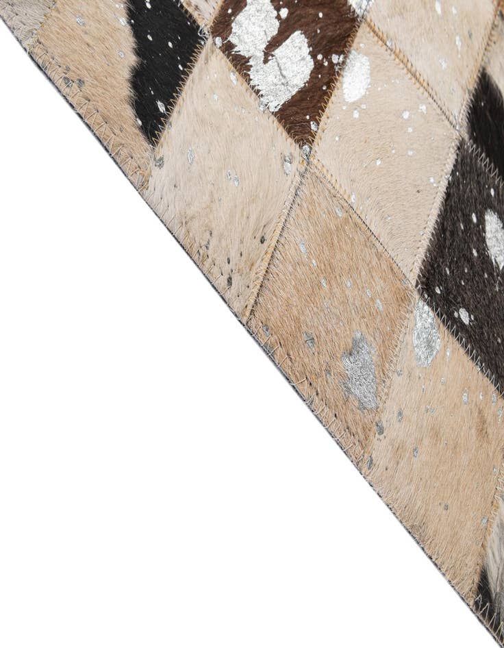 Detail image of  5' x 8' Cowhide - Patchwork Rug