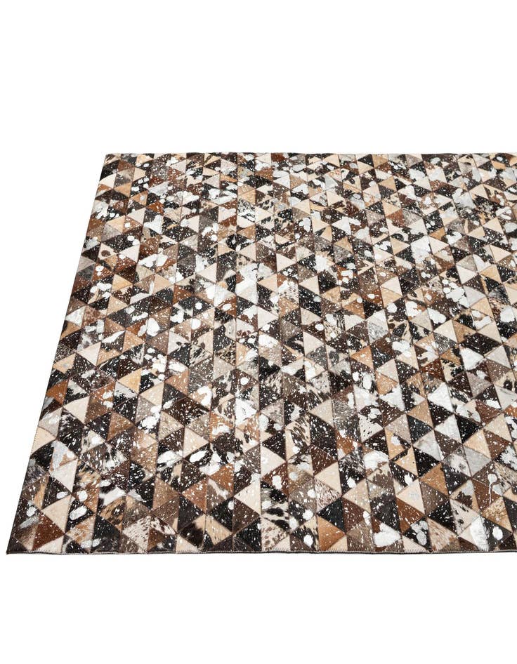 Detail image of  5' 1 x 7' 9 Cowhide - Patchwork Rug