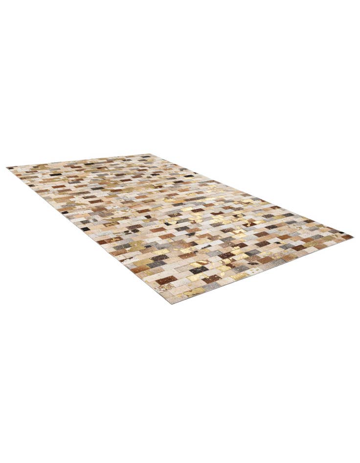 Detail image of  5' x 7' 11 Cowhide - Patchwork Rug