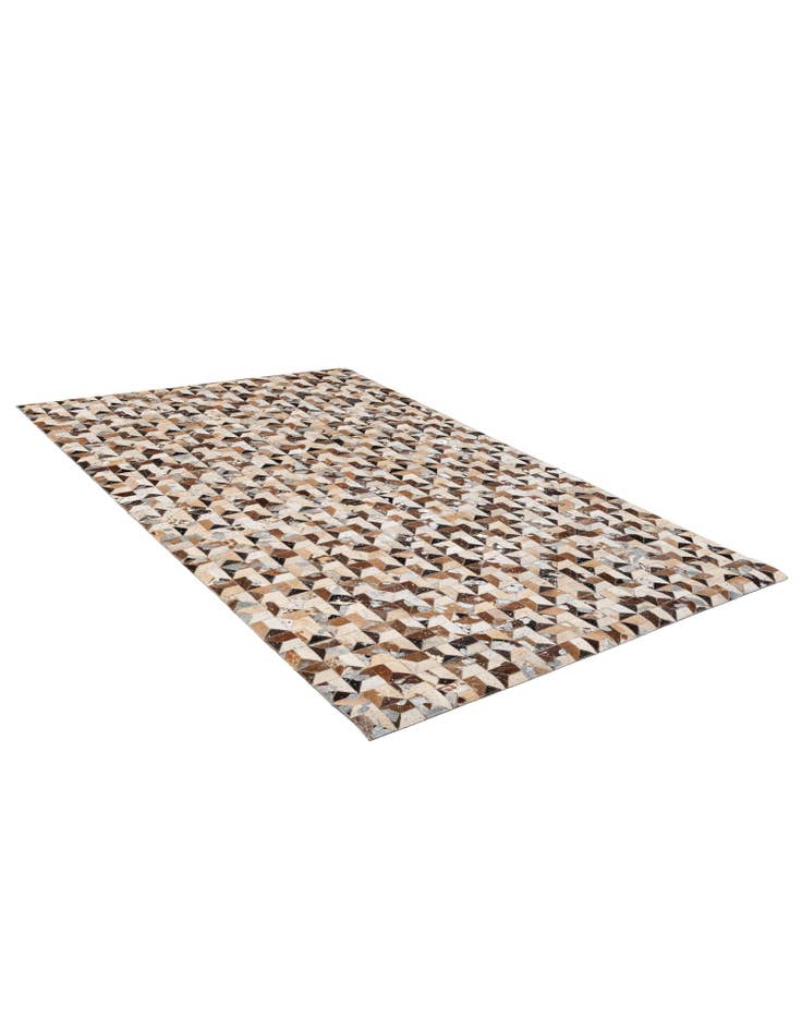 Detail image of  5' 1 x 8' Cowhide - Patchwork Rug