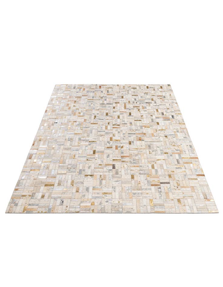 Detail image of  5' x 8' Cowhide - Patchwork Rug