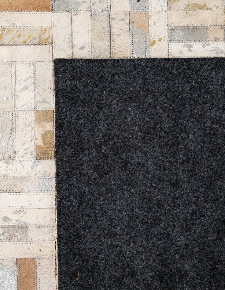 Detail image of  5' x 8' Cowhide - Patchwork Rug