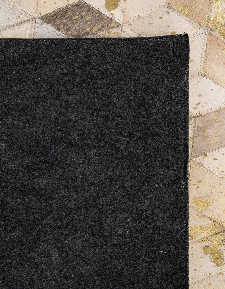 Detail image of  5' 3 x 8' 1 Cowhide - Patchwork Rug