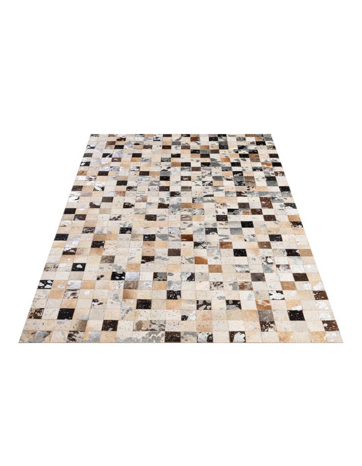 Detail image of  5' x 7' 11 Cowhide - Patchwork Rug