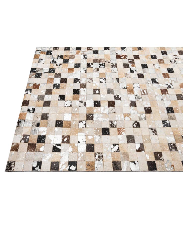 Detail image of  5' x 7' 11 Cowhide - Patchwork Rug
