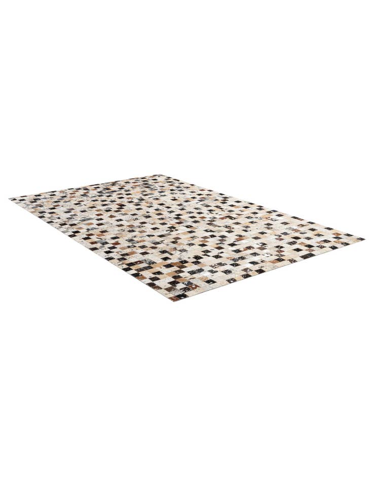 Detail image of  5' x 7' 11 Cowhide - Patchwork Rug