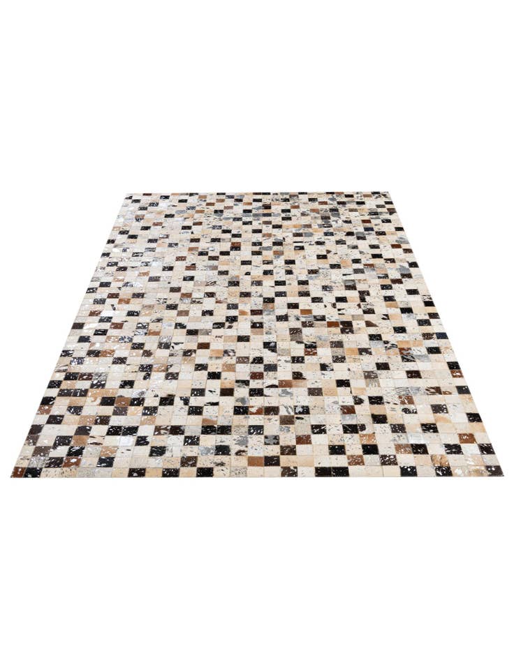 Detail image of  5' x 7' 11 Cowhide - Patchwork Rug