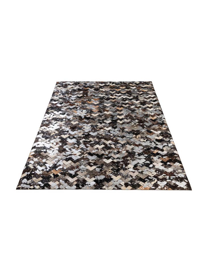 Detail image of  5' x 7' 11 Cowhide - Patchwork Rug