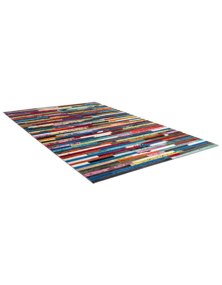 Detail image of  5' 1 x 8' Cowhide - Patchwork Rug