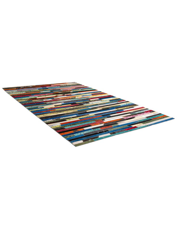 Detail image of  5' 1 x 8' Cowhide - Patchwork Rug