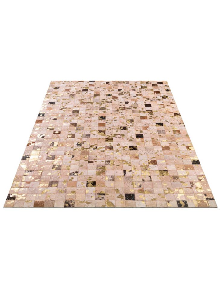 Detail image of  5' 3 x 8' Cowhide - Patchwork Rug