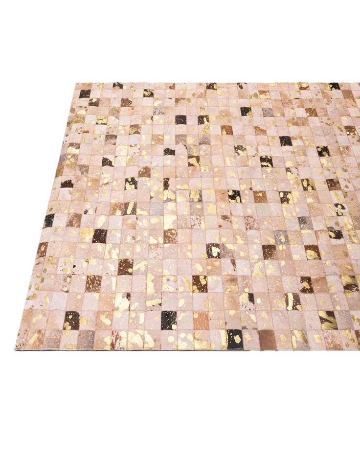 Detail image of  5' 3 x 8' Cowhide - Patchwork Rug