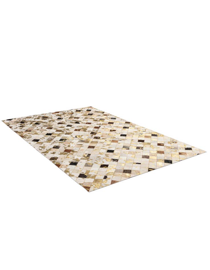 Detail image of  5' x 7' 10 Cowhide - Patchwork Rug