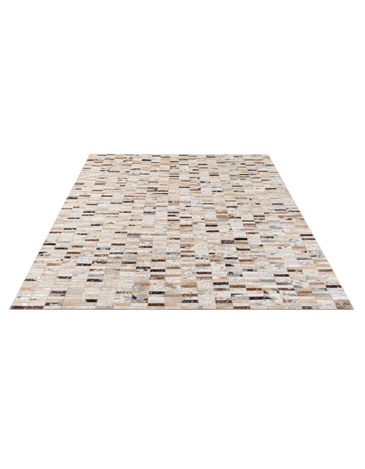 Detail image of  5' 2 x 7' 10 Cowhide - Patchwork Rug