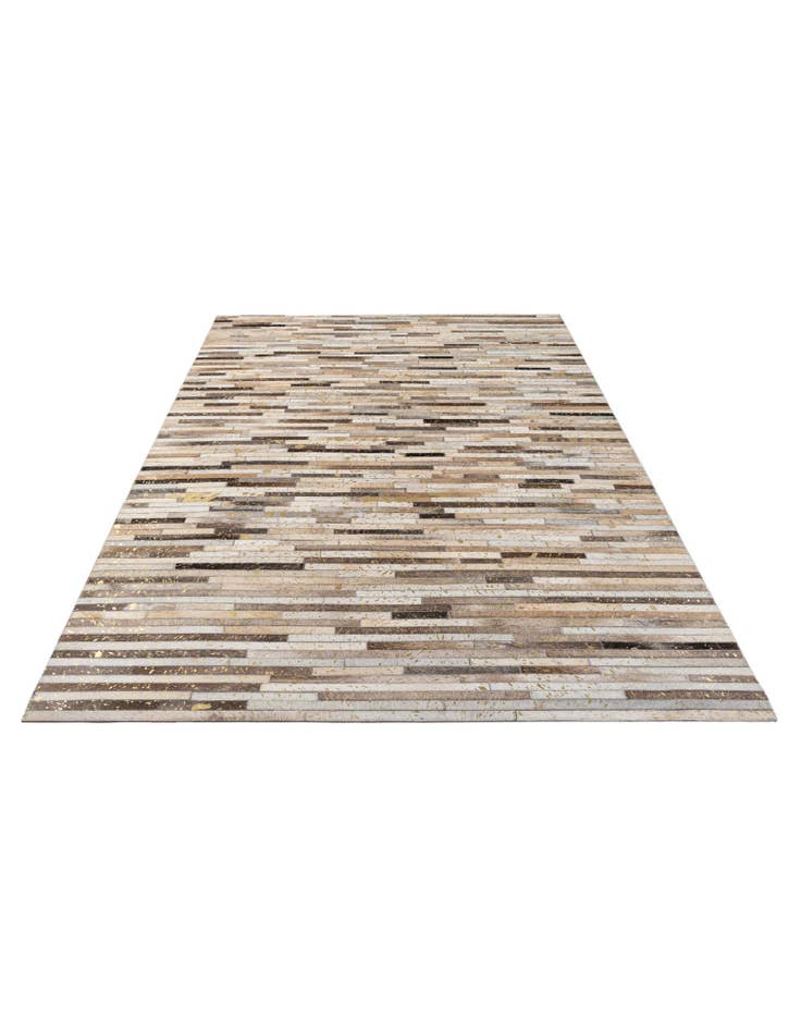 Detail image of  5' 1 x 8' 2 Cowhide - Patchwork Rug