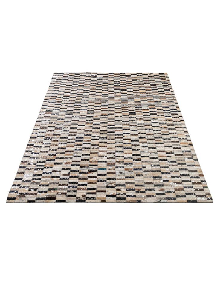 Detail image of  5' 1 x 8' 1 Cowhide - Patchwork Rug