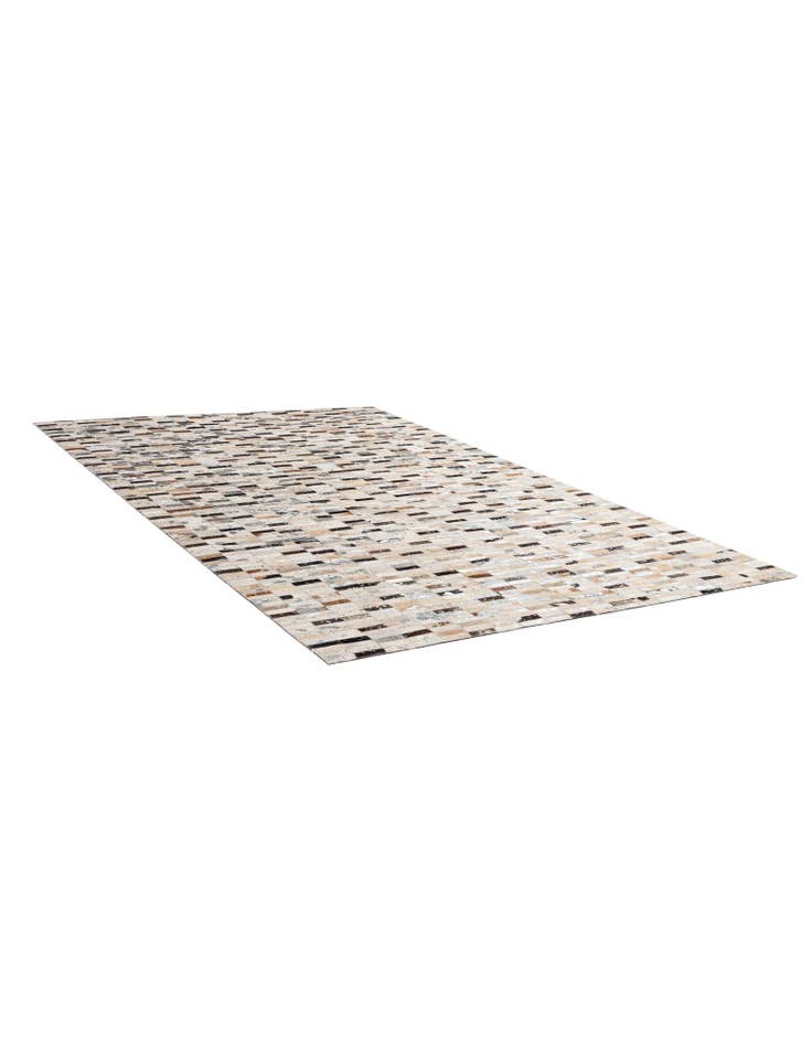 Detail image of  5' 1 x 8' Cowhide - Patchwork Rug