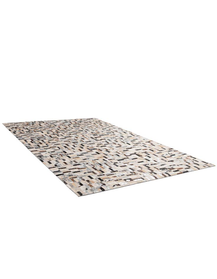 Detail image of  5' x 7' 11 Cowhide - Patchwork Rug