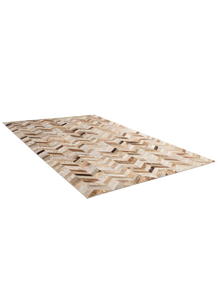 Detail image of  5' 1 x 8' Cowhide - Patchwork Rug