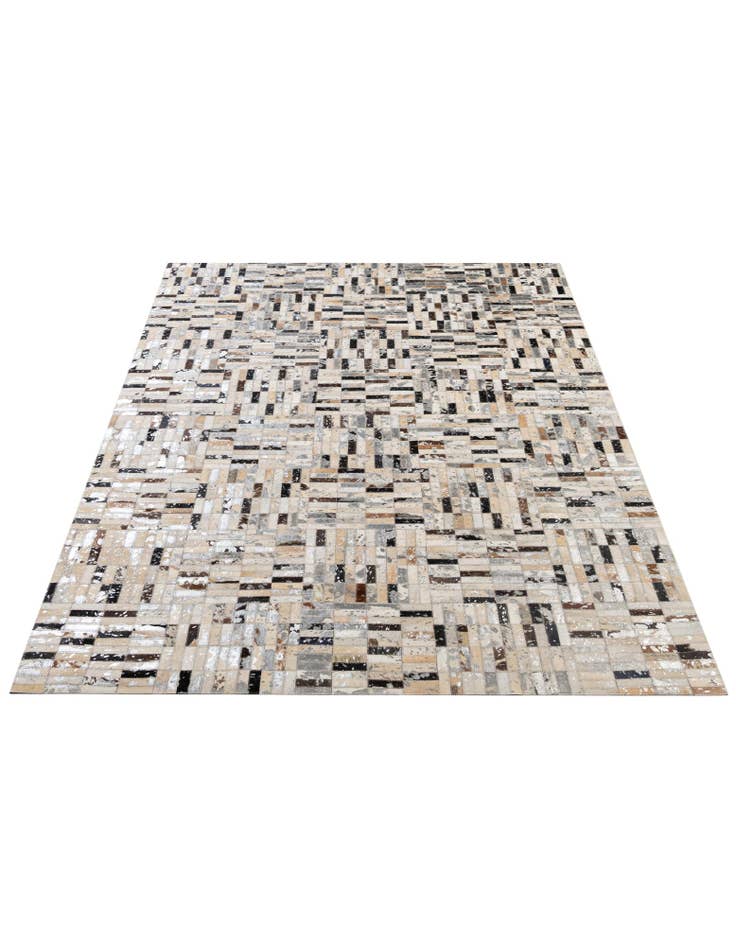 Detail image of  5' x 8' Cowhide - Patchwork Rug