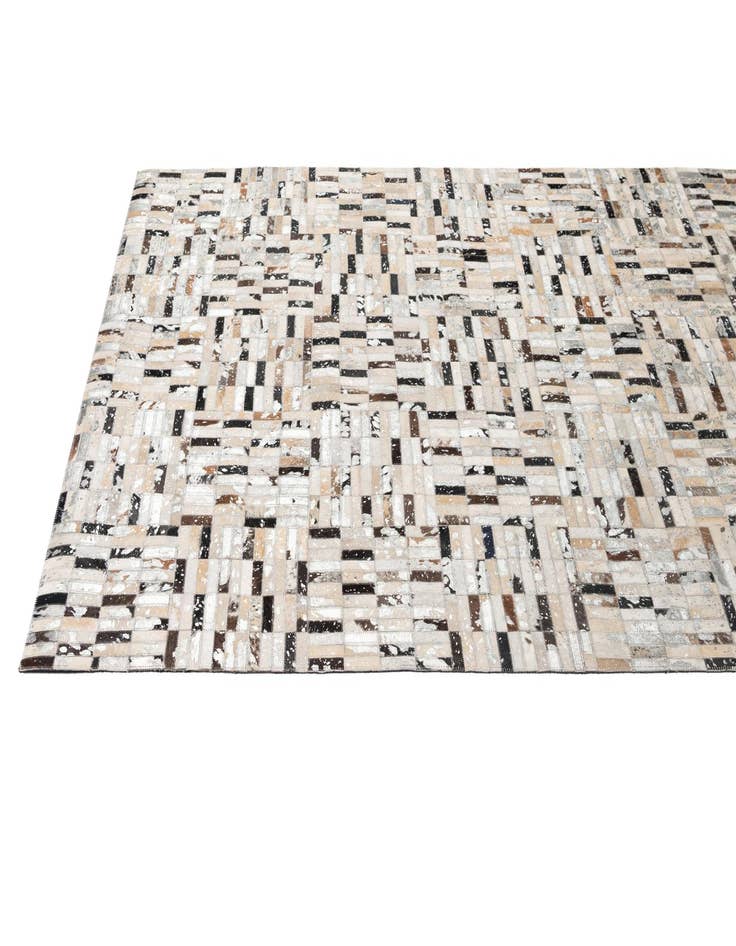 Detail image of  5' x 8' Cowhide - Patchwork Rug