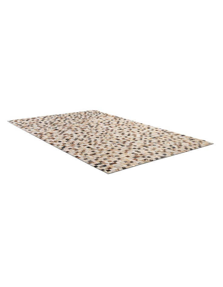 Detail image of  5' 2 x 8' 1 Cowhide - Patchwork Rug