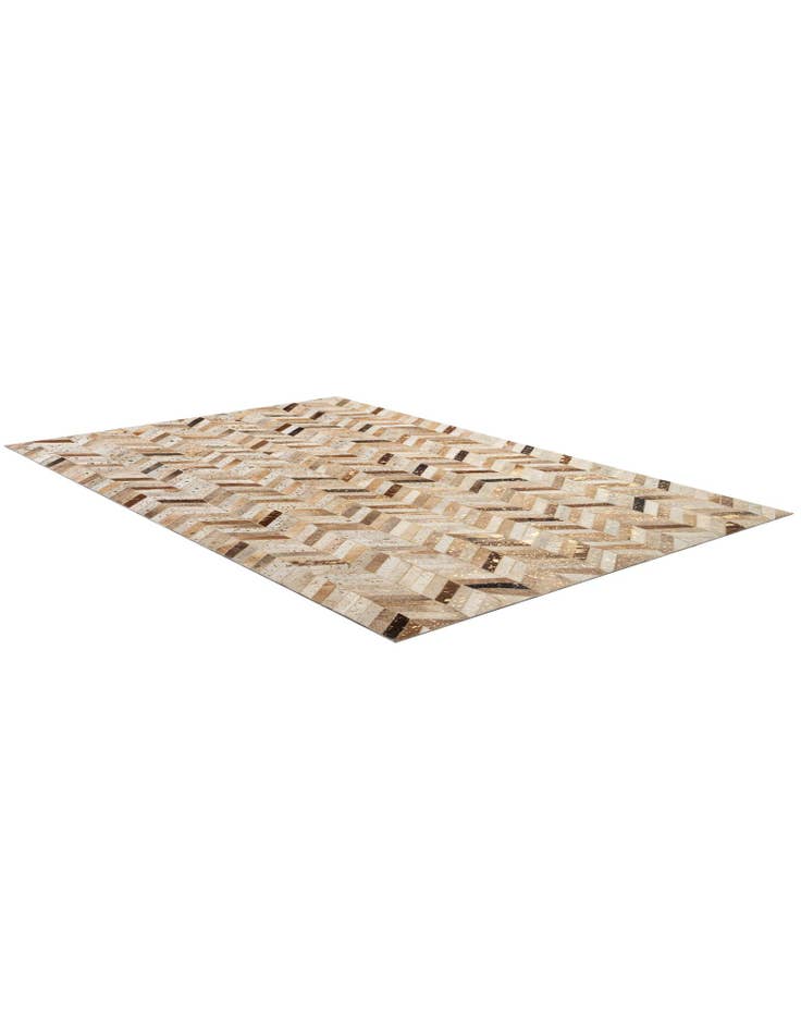 Detail image of  5' 2 x 8' 1 Cowhide - Patchwork Rug