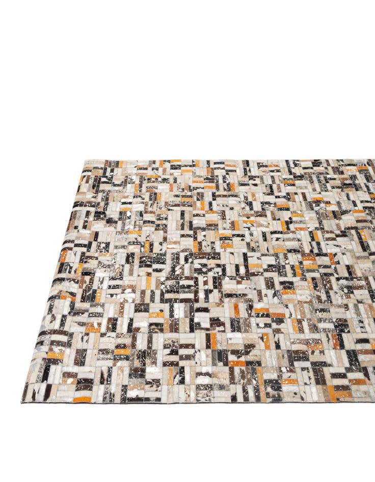 Detail image of  5' x 8' 1 Cowhide - Patchwork Rug