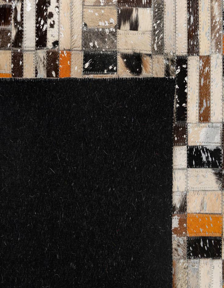 Detail image of  5' x 8' 1 Cowhide - Patchwork Rug