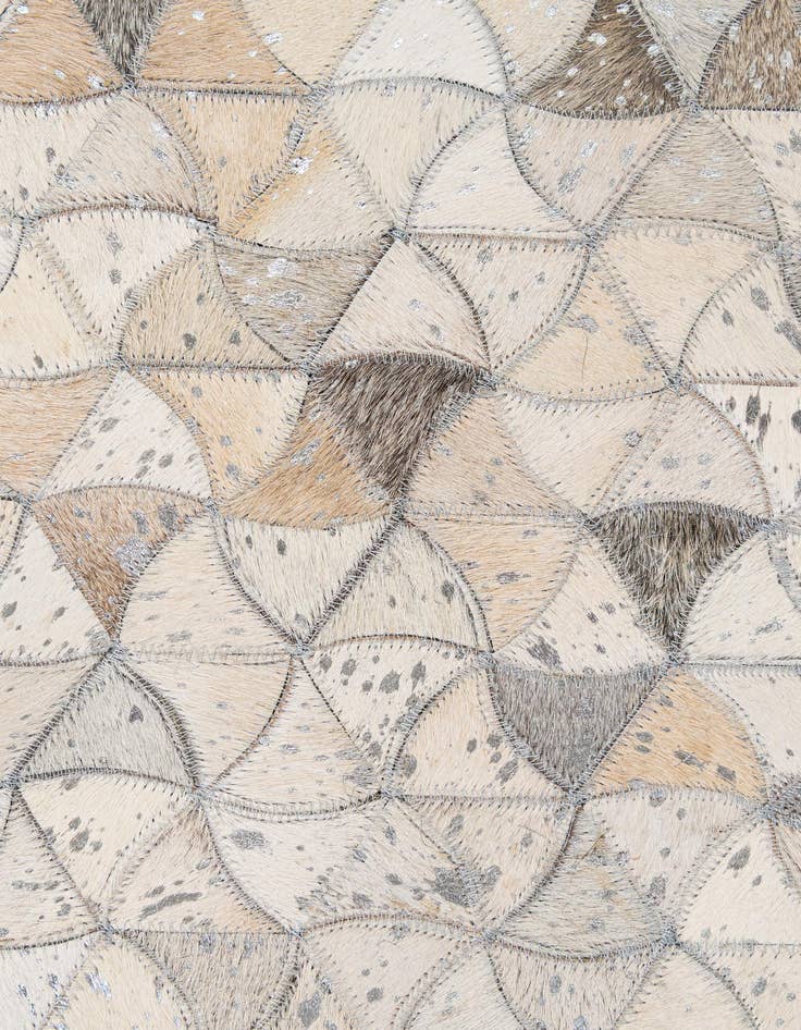 Detail image of  5' x 8' Cowhide - Patchwork Rug
