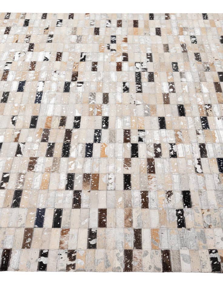 Detail image of  5' x 8' Cowhide - Patchwork Rug