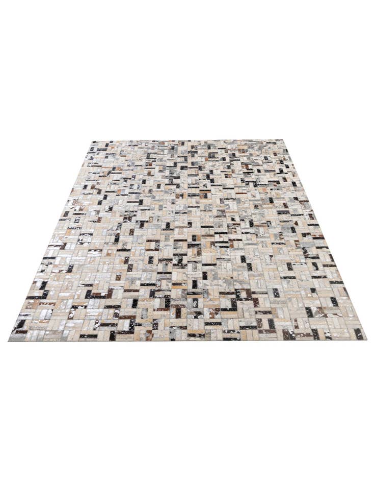 Detail image of  5' x 7' 11 Cowhide - Patchwork Rug